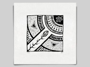 Fine art Giclée print of miniature ink drawing No.003 by River Ha