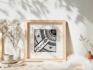 Fine art Giclée print of miniature ink drawing No.003 by River Ha