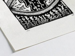 Fine art Giclée print of miniature ink drawing No.004 by River Ha