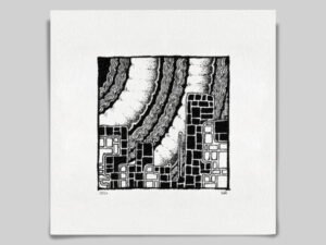 Fine art Giclée print of miniature ink drawing No.005 by River Ha