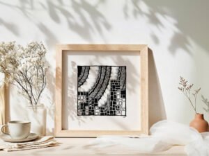 Fine art Giclée print of miniature ink drawing No.005 by River Ha