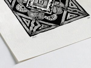 Fine art Giclée print of miniature ink drawing No.006 by River Ha
