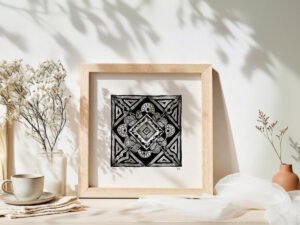 Fine art Giclée print of miniature ink drawing No.006 by River Ha