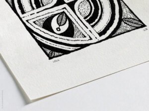 Fine art Giclée print of miniature ink drawing No.007 by River Ha