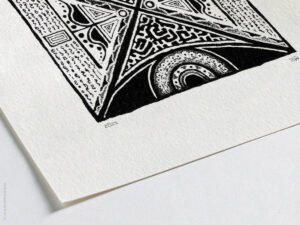 Fine art Giclée print of miniature ink drawing No.009 by River Ha