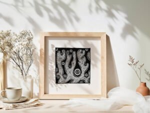 Fine art Giclée print of miniature ink drawing No.010 by River Ha