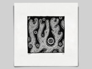 Fine art Giclée print of miniature ink drawing No.010 by River Ha