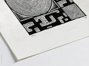 Fine art Giclée print of miniature ink drawing No.012 by River Ha