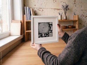 Fine art Giclée print of miniature ink drawing No.012 by River Ha