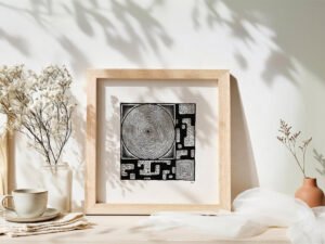 Fine art Giclée print of miniature ink drawing No.012 by River Ha