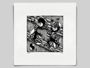 Fine art Giclée print of miniature ink drawing No.013 by River Ha