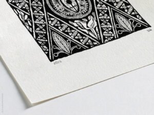 Fine art Giclée print of miniature ink drawing No.014 by River Ha