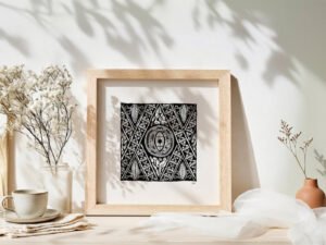 Fine art Giclée print of miniature ink drawing No.014 by River Ha