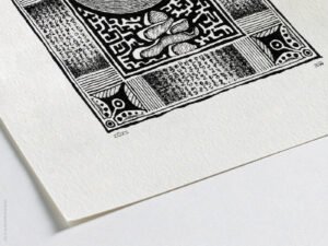 Fine art Giclée print of miniature ink drawing No.015 by River Ha