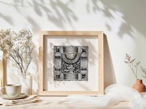 Fine art Giclée print of miniature ink drawing No.015 by River Ha