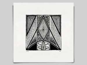 Fine art Giclée print of miniature ink drawing No.016 by River Ha