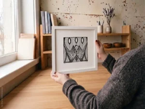 Fine art Giclée print of miniature ink drawing No.017 by River Ha