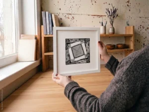 Fine art Giclée print of miniature ink drawing No.020 by River Ha