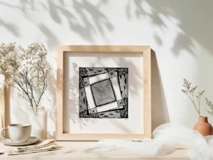 Fine art Giclée print of miniature ink drawing No.020 by River Ha