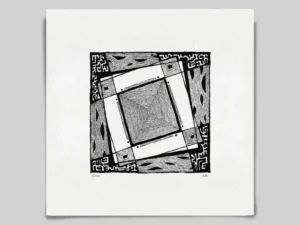 Fine art Giclée print of miniature ink drawing No.020 by River Ha