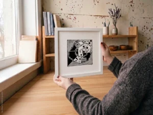 Fine art Giclée print of miniature ink drawing No.021 by River Ha
