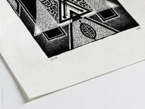 Fine art Giclée print of minimalist ink drawing No.022 by River Ha