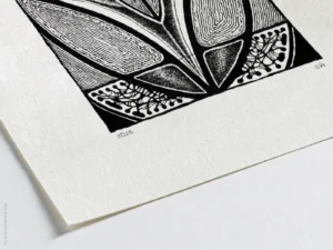 Fine art Giclée print of intuitive ink drawing No.023 by River Ha
