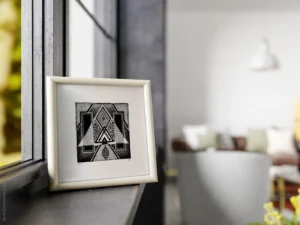 Fine art Giclée print of minimalist ink drawing No.022 by River Ha