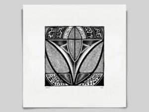 Fine art Giclée print of intuitive ink drawing No.023 by River Ha
